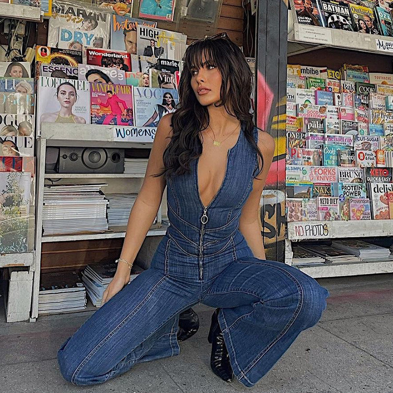 Tyra™ | Denim-jumpsuiten