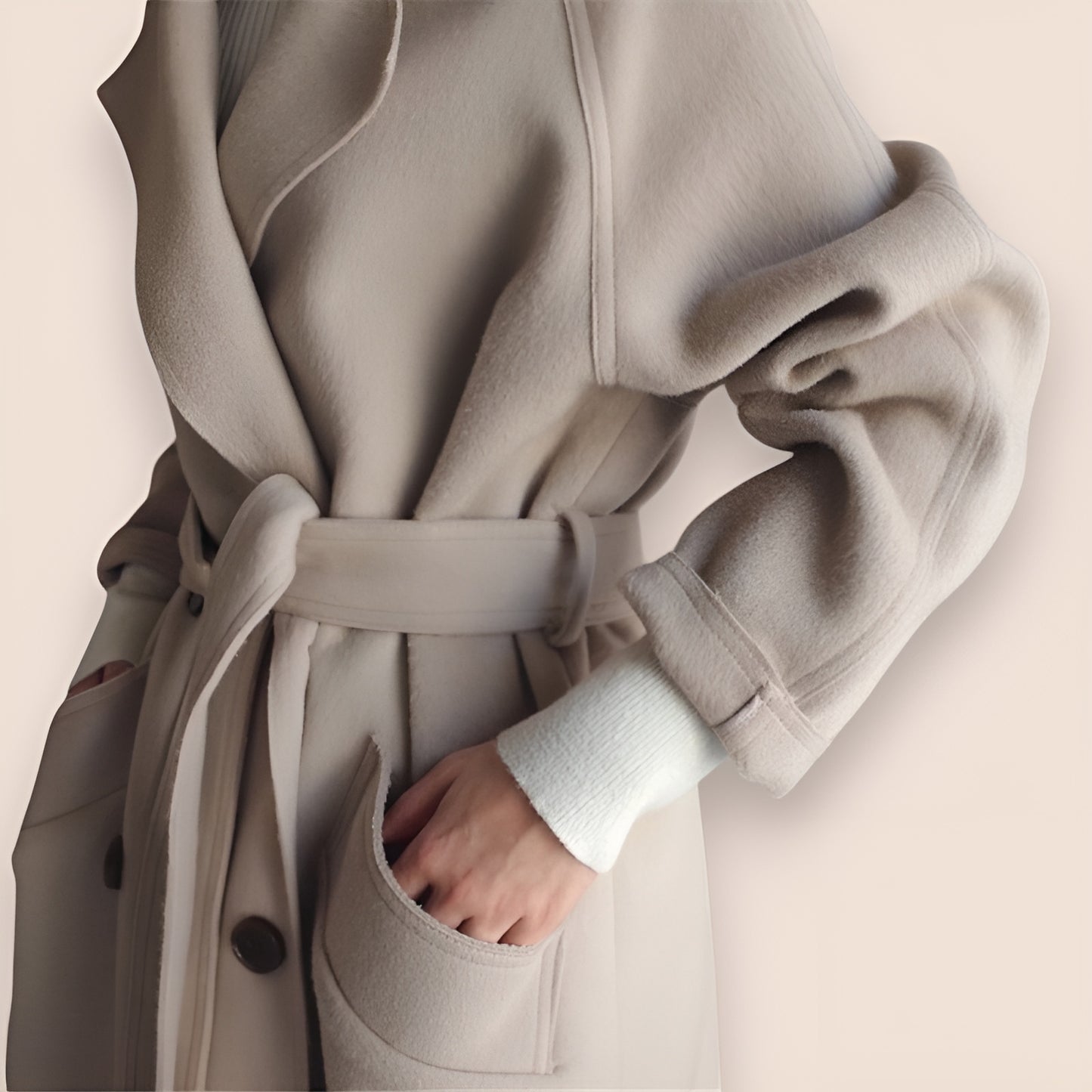 Mila™ | Lyxig Lång Cashmere Kappa