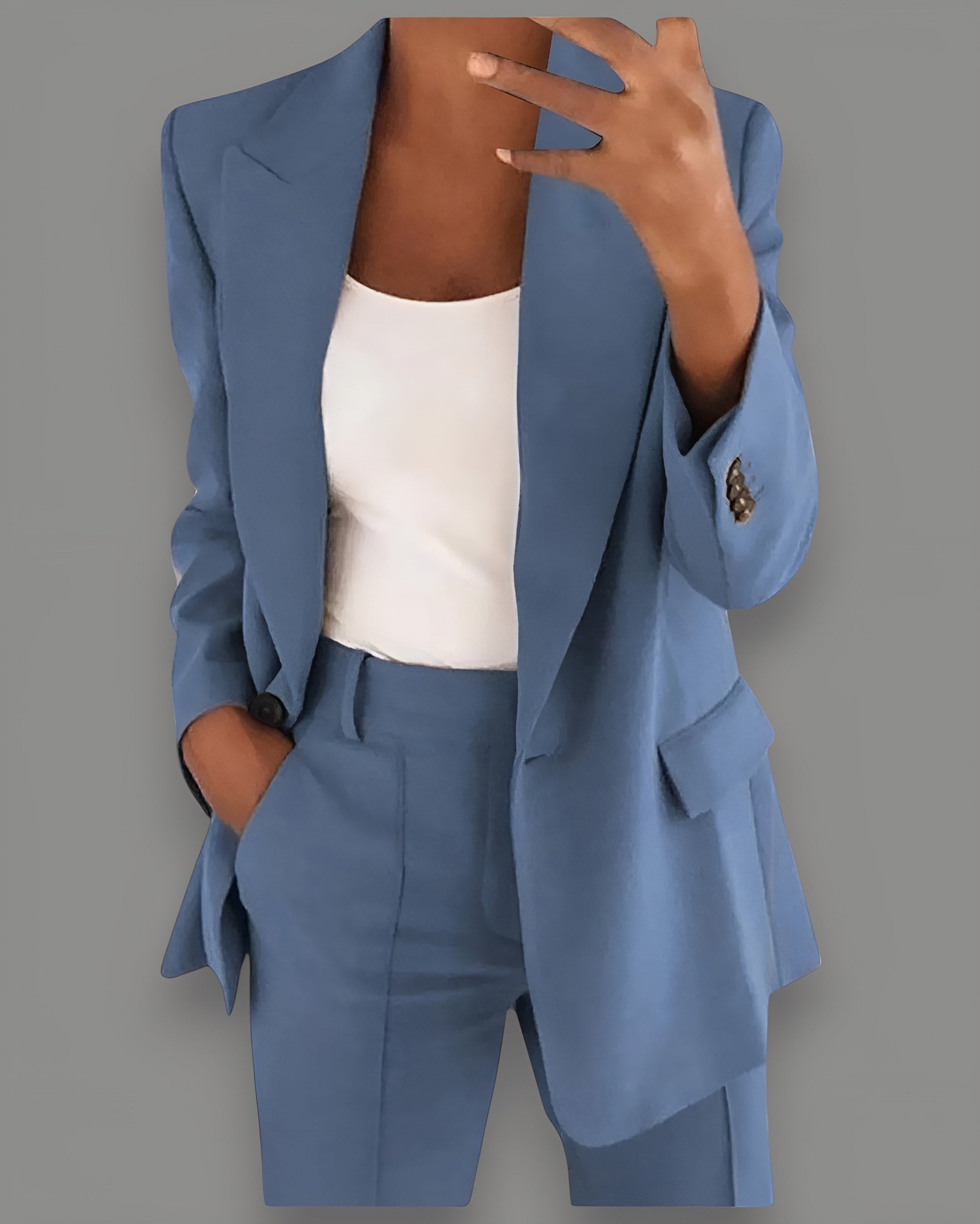 Roos™ | Slimmande Blazer Set med Revers