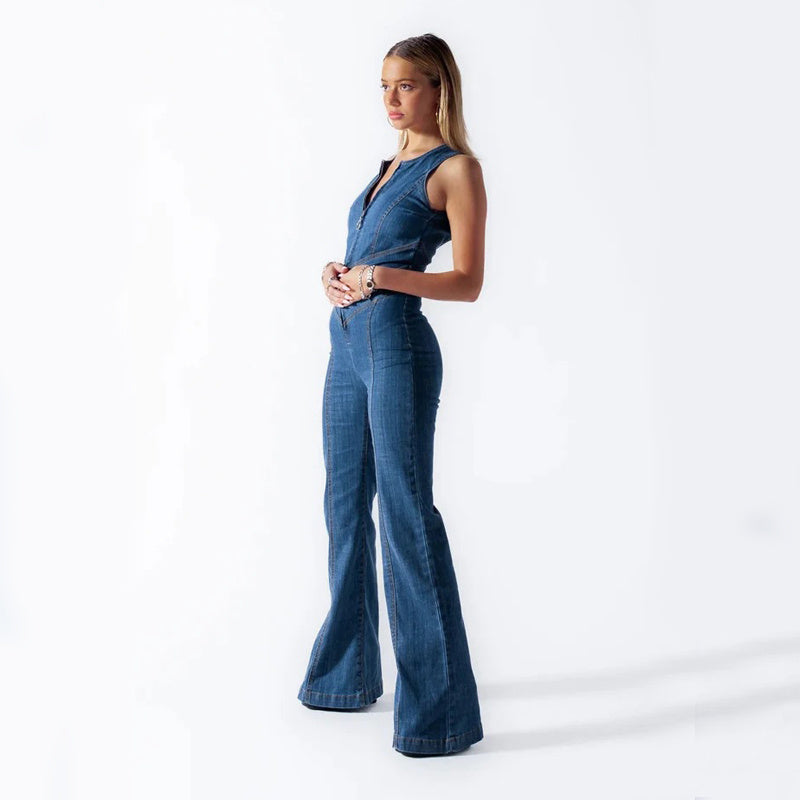 Tyra™ | Denim-jumpsuiten