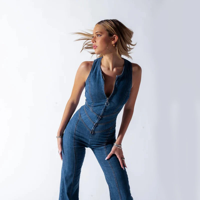 Tyra™ | Denim-jumpsuiten