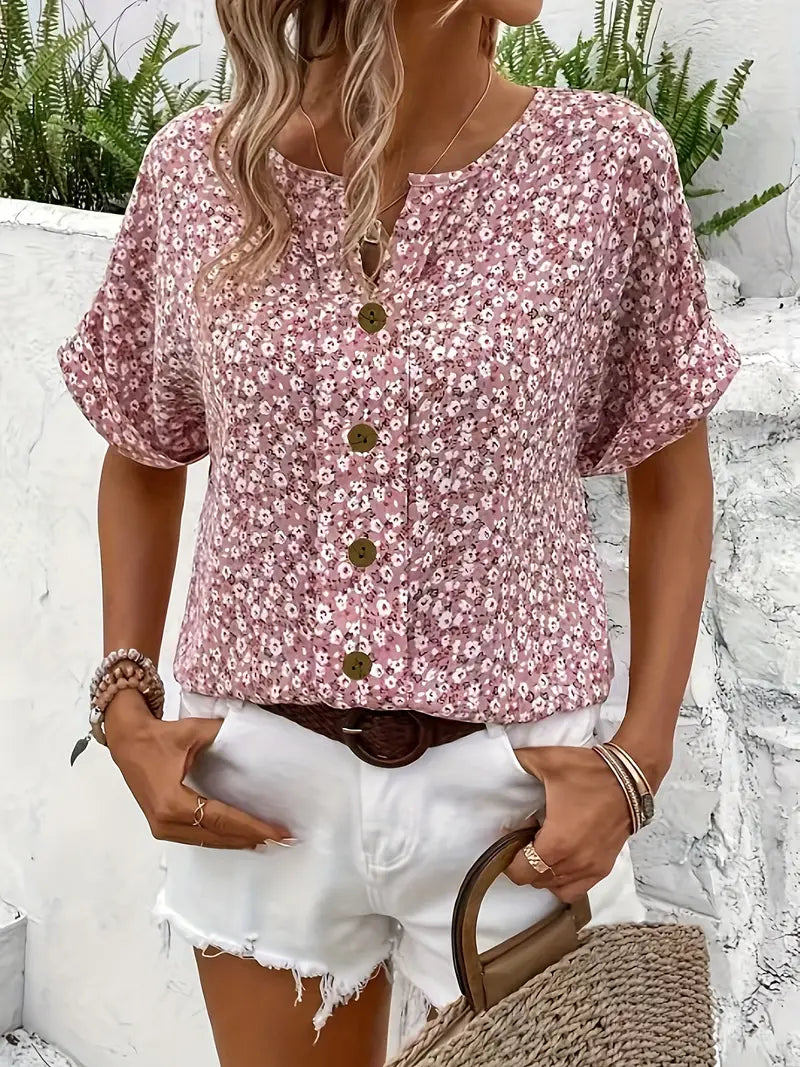Brigitte™ | Blommig Blus