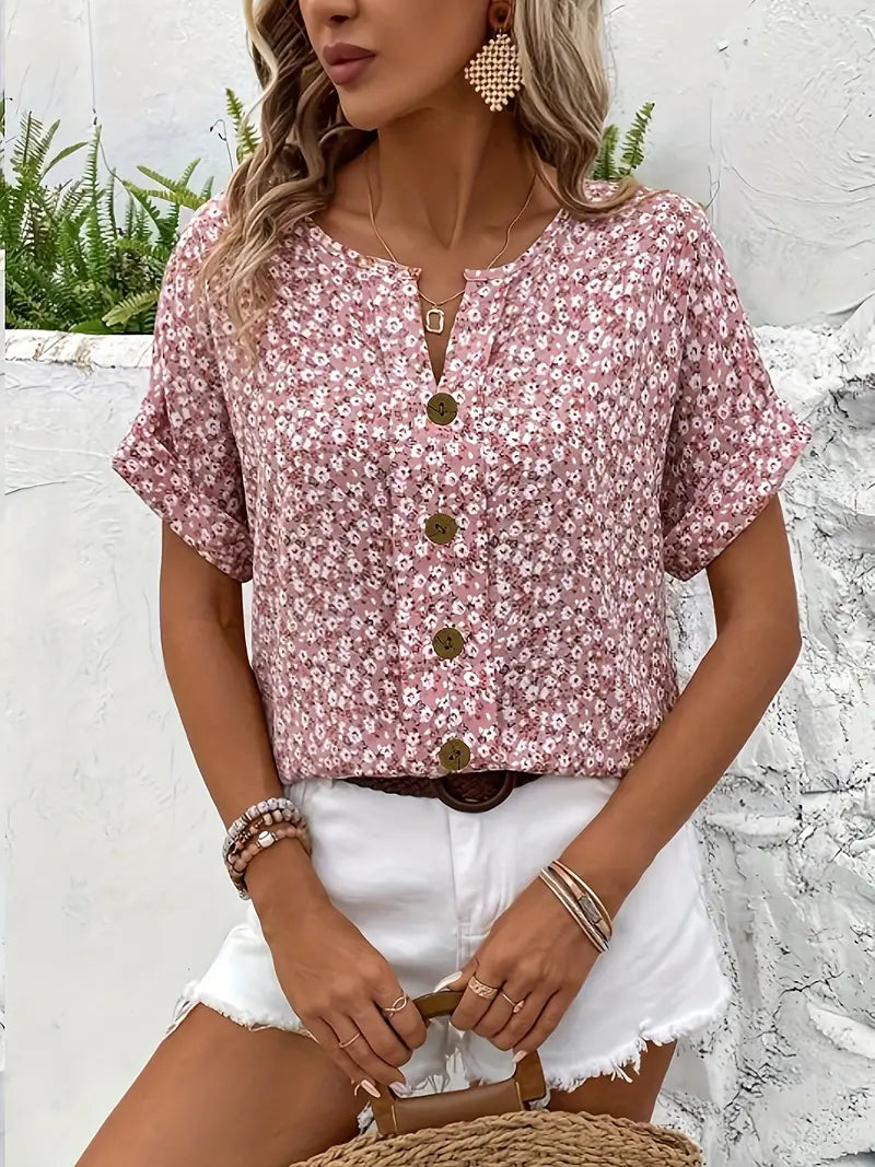 Brigitte™ | Blommig Blus