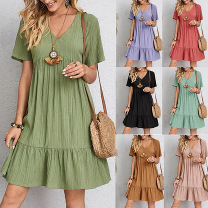 Louise™ | Boho-liknande Avslappnad Klänning