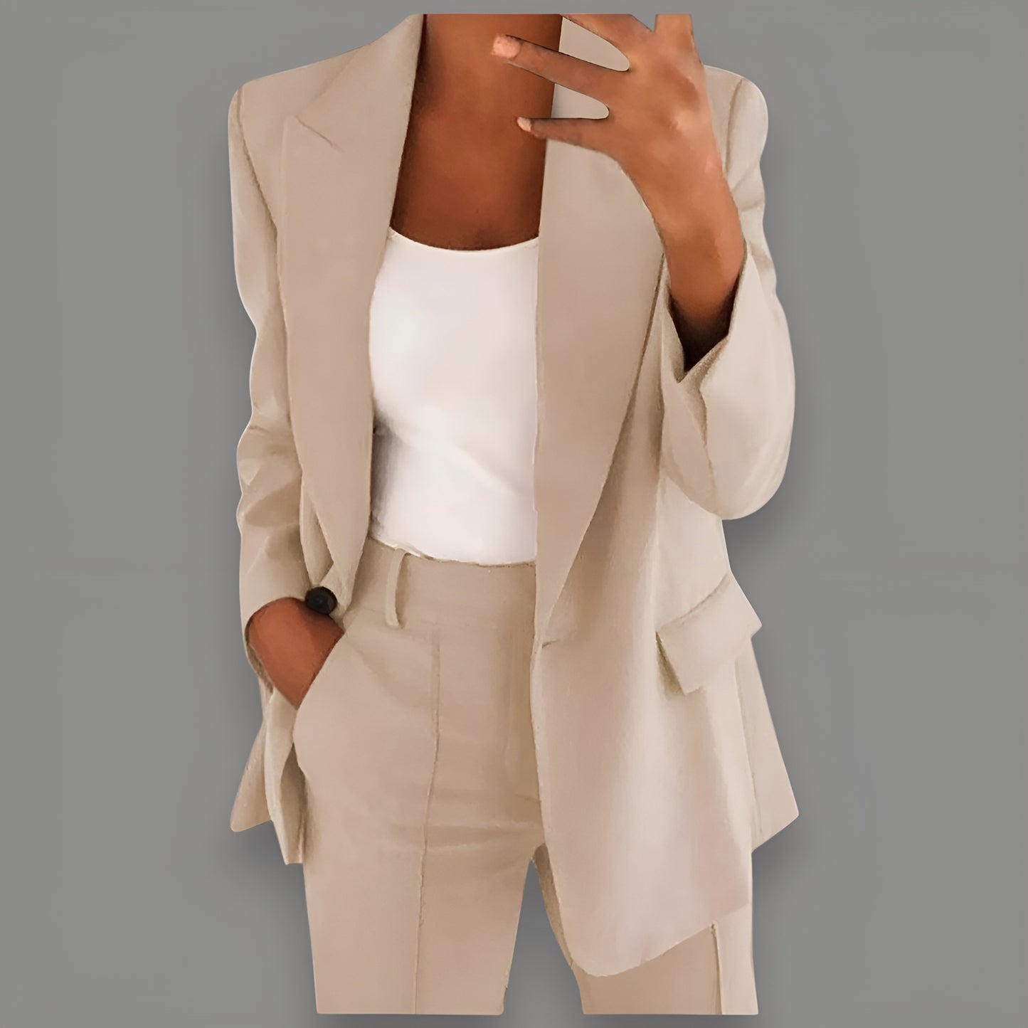 Roos™ | Slimmande Blazer Set med Revers