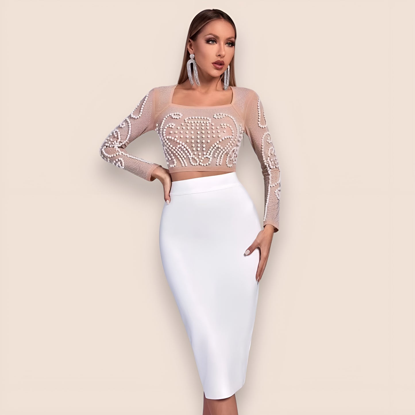 Noor™ | Motina Pearl Mesh Bandage Set
