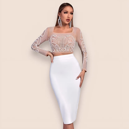 Noor™ | Motina Pearl Mesh Bandage Set