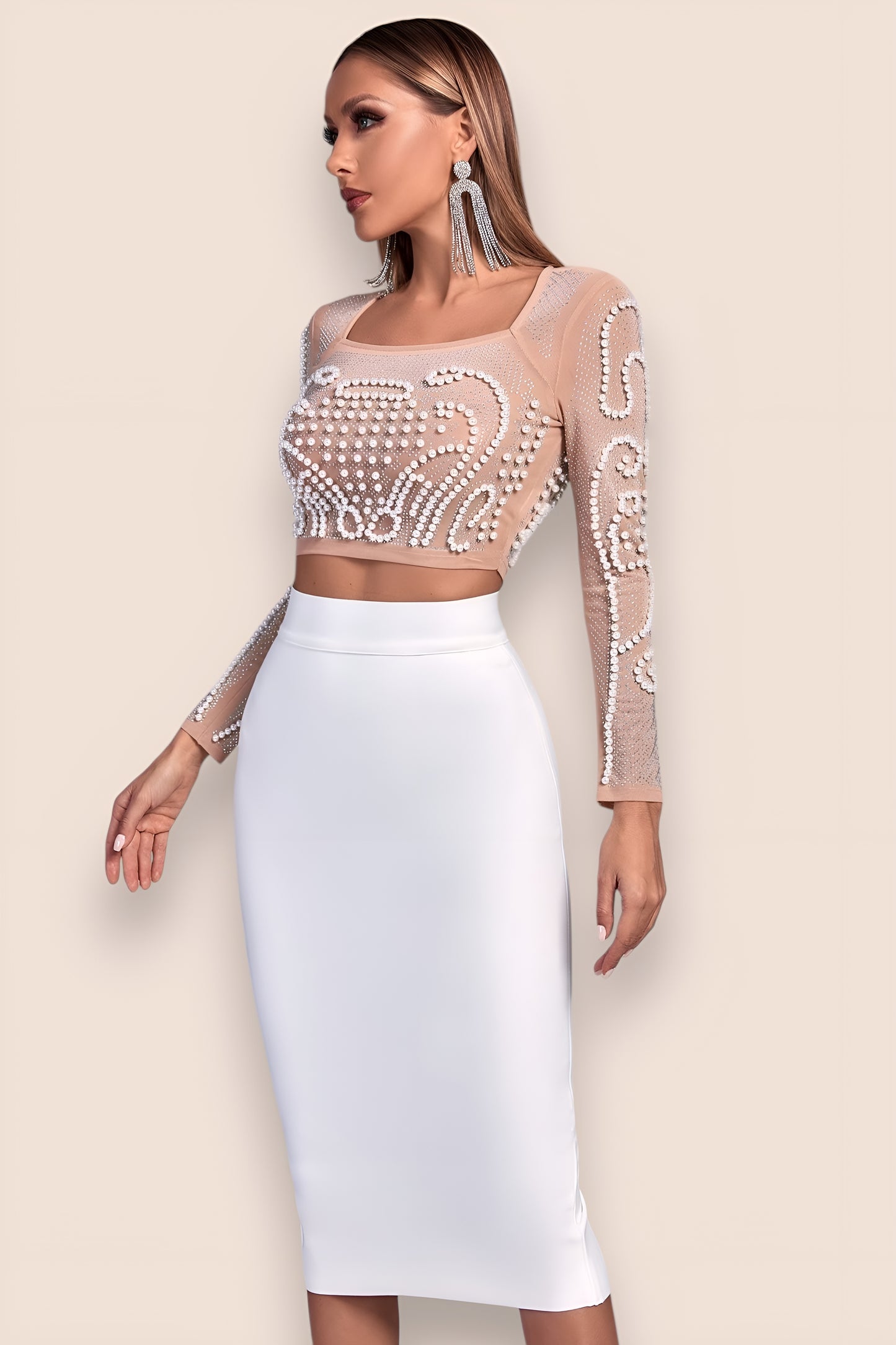 Noor™ | Motina Pearl Mesh Bandage Set
