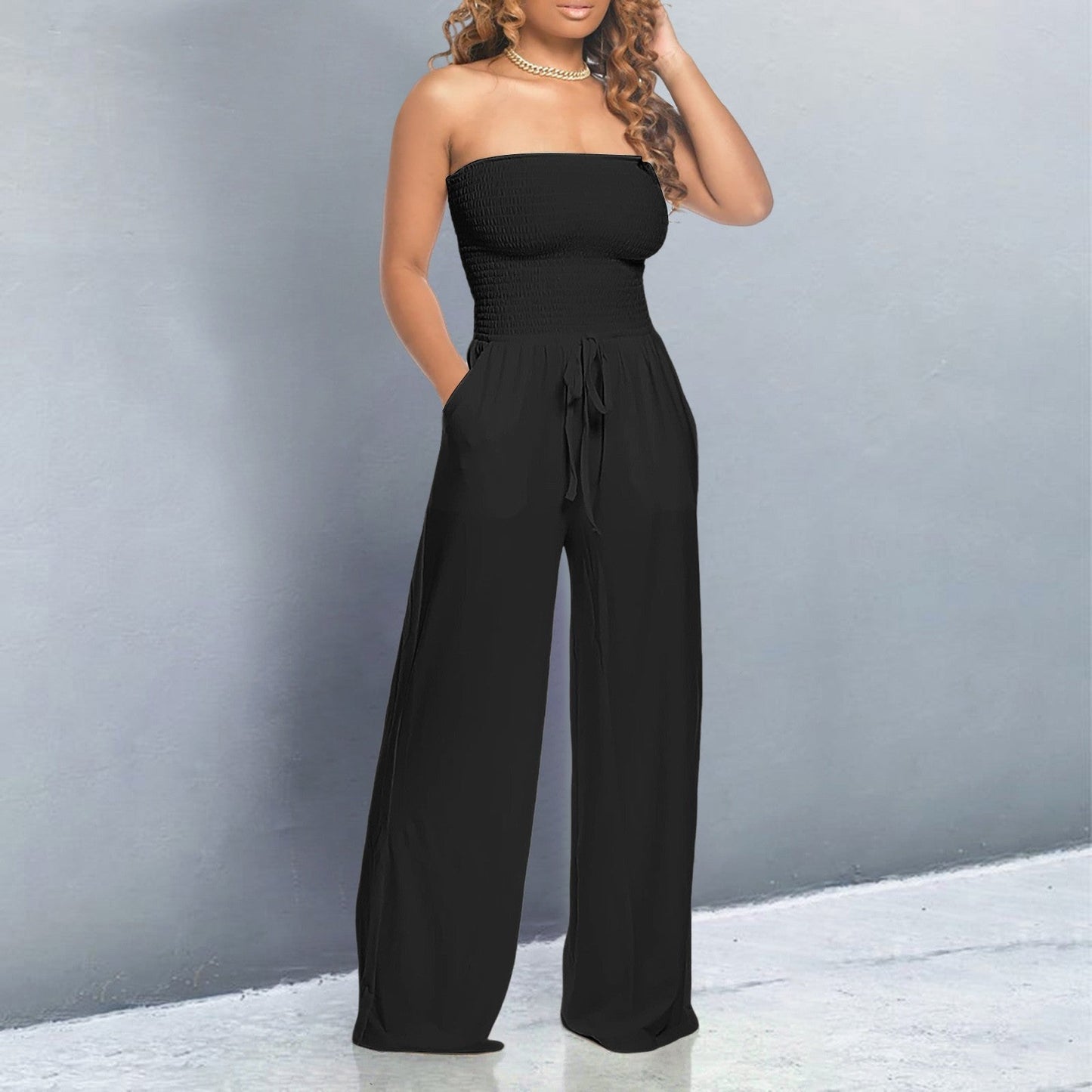 Merel™ | Trendig Off-Shoulder Jumpsuit