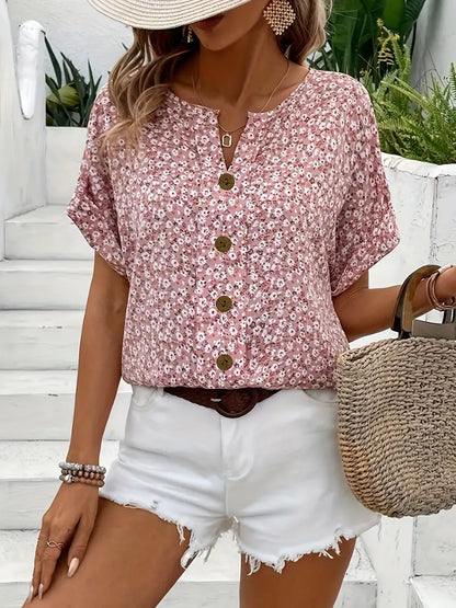 Brigitte™ | Blommig Blus
