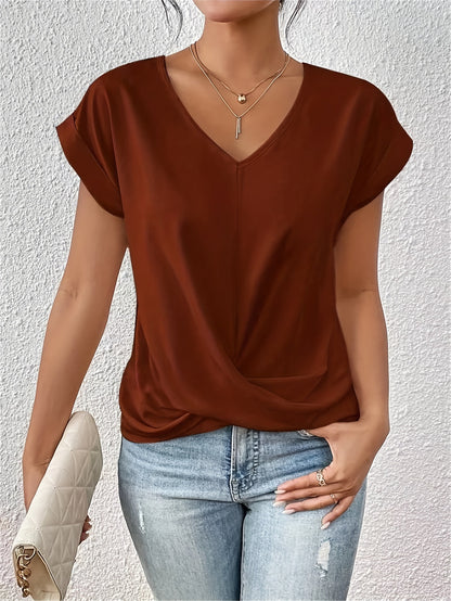 Isabel™ | Casual T-shirt med V-hal
