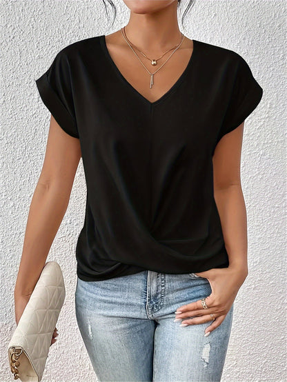 Isabel™ | Casual T-shirt med V-hal